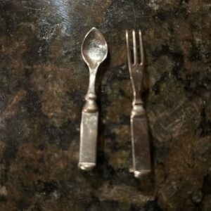 Fork Spoon Set Pins Brooch Chef Cook